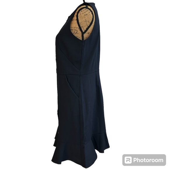 Loft Gilded Button Flounce Pocket Dress Sz 8 NWT - Picture 5 of 9